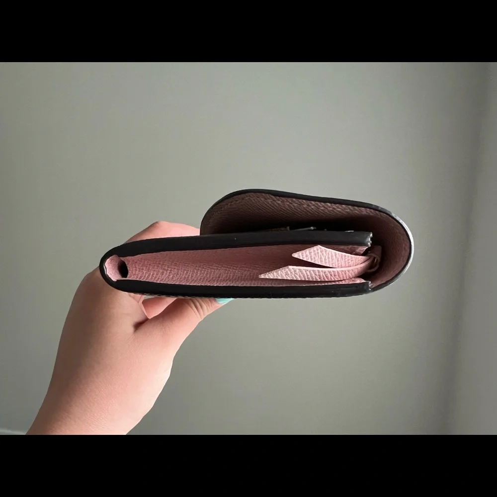 Authentic Brown Monogram Emilie Wallet (Rose Ballerina) Louis Vuitton w/ Date - Picture 9 of 11